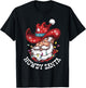 Howdy Santa Cowboy Western Christmas Funny Xmas Costumes T-Shirt - T-Shirt | Black