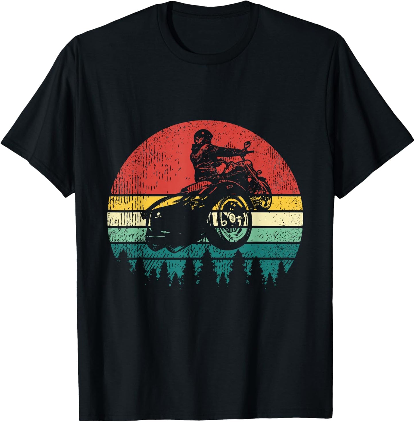 Retro Trike Bike Motorcycle Rider Triker Gift T-Shirt - T-Shirt | Black