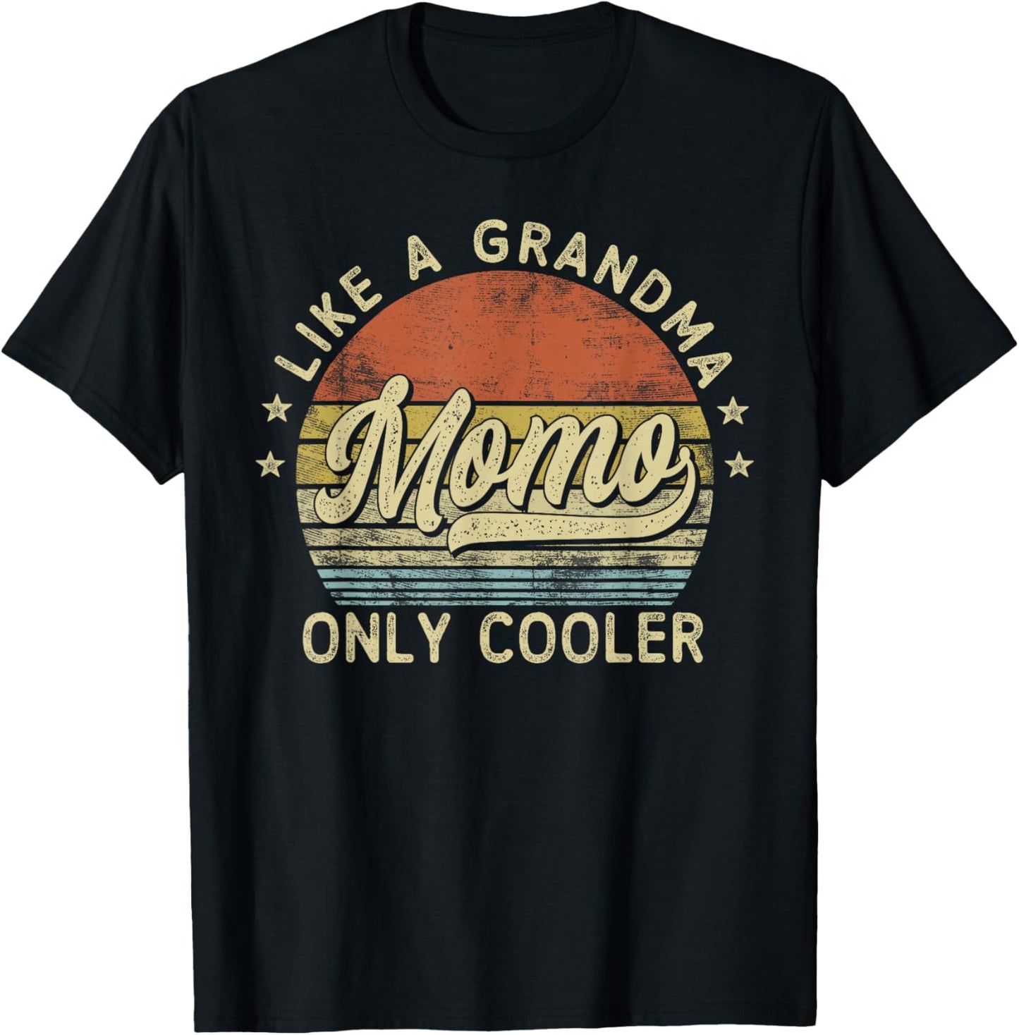 Momo Like A Grandma Only Cooler Mother's Day Momo T-Shirt - T-Shirt | Black