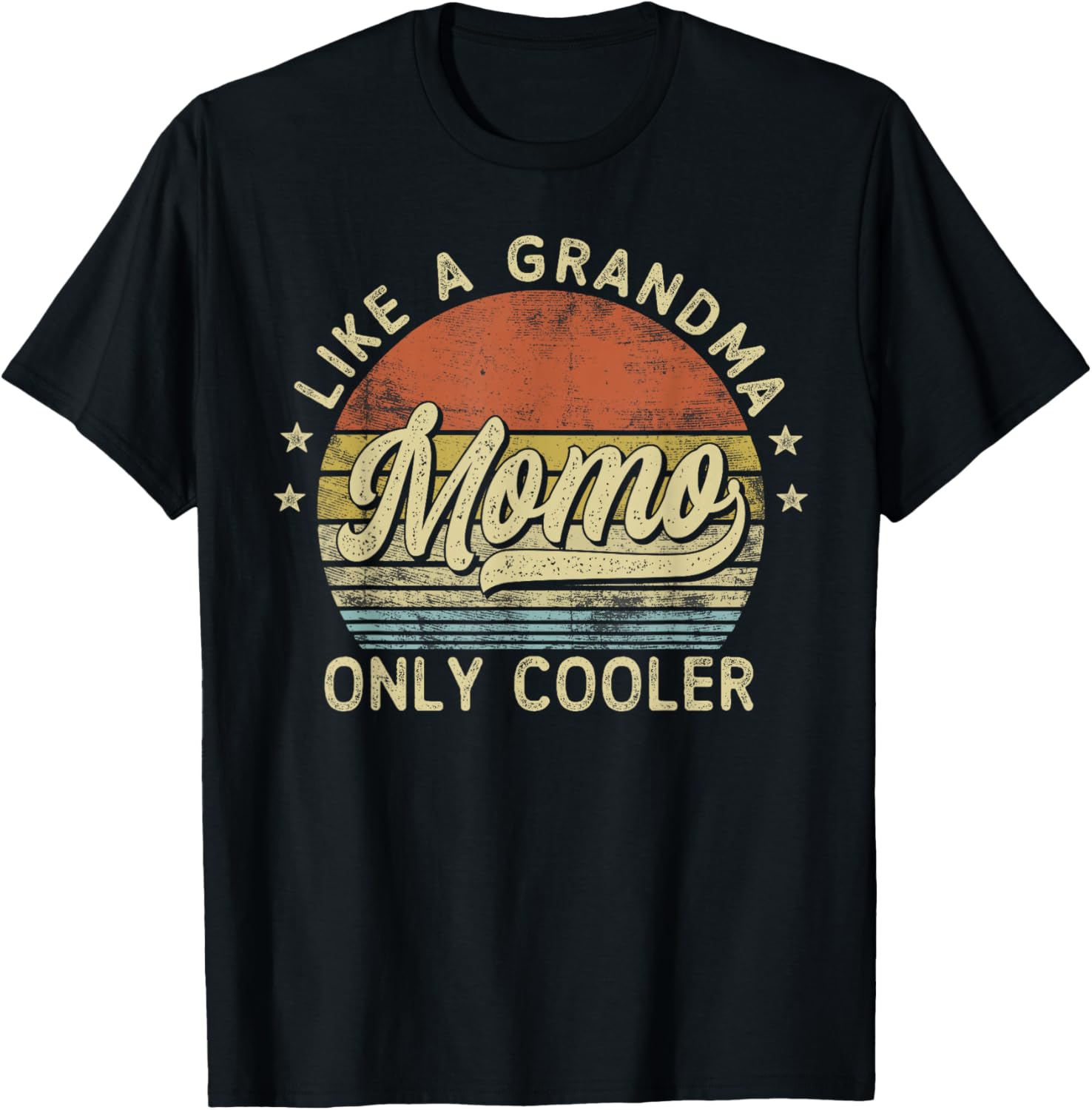 Momo Like A Grandma Only Cooler Mother's Day Momo T-Shirt - T-Shirt | Black