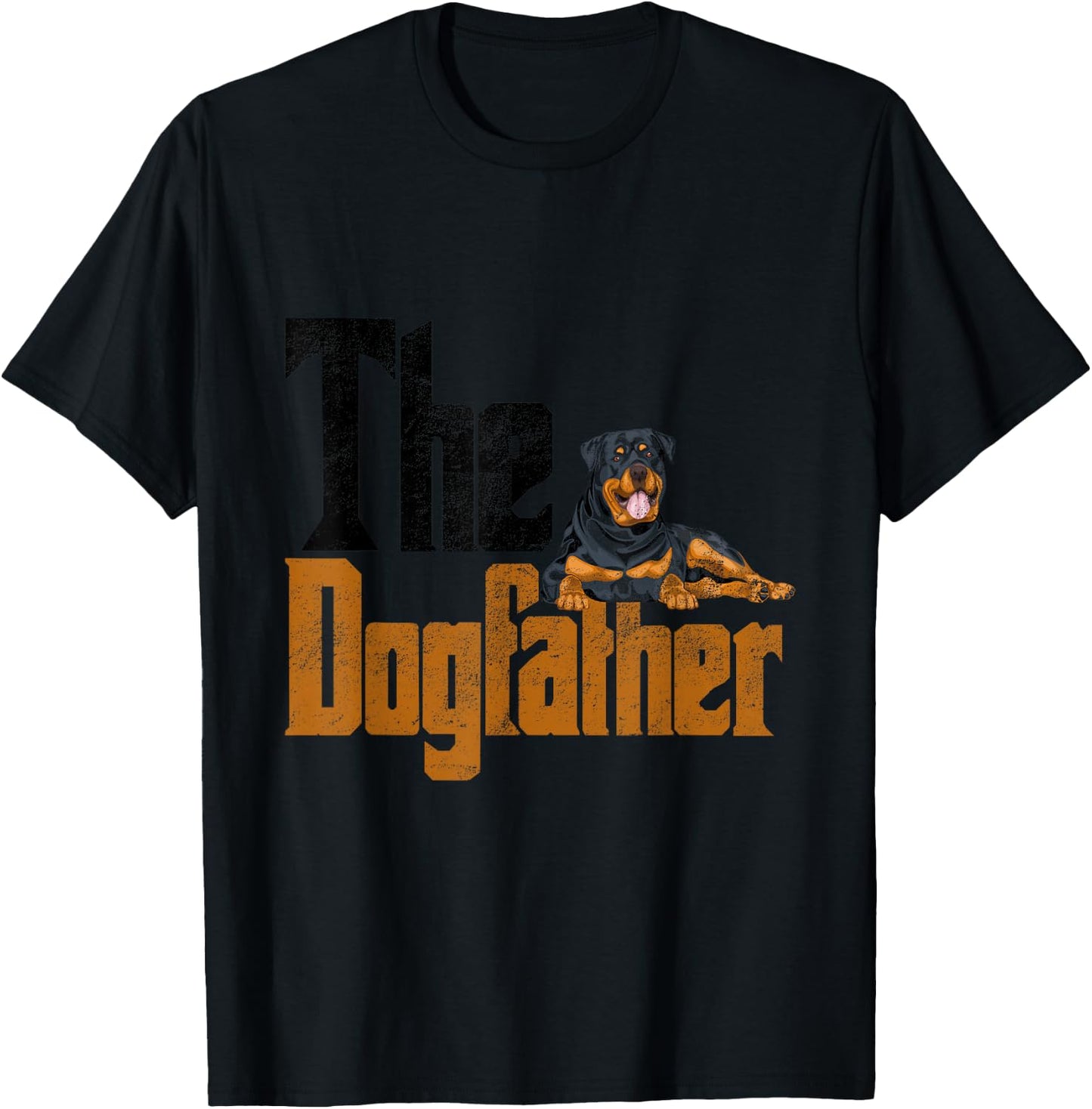 Rottweiler Dog Father Dog Dad Dog Dad Dog Dad Idea T-Shirt - T-Shirt | Black