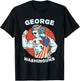 Funny George Washinguns Workout Patriotic 4th of July Men T-Shirt - T-Shirt | Black