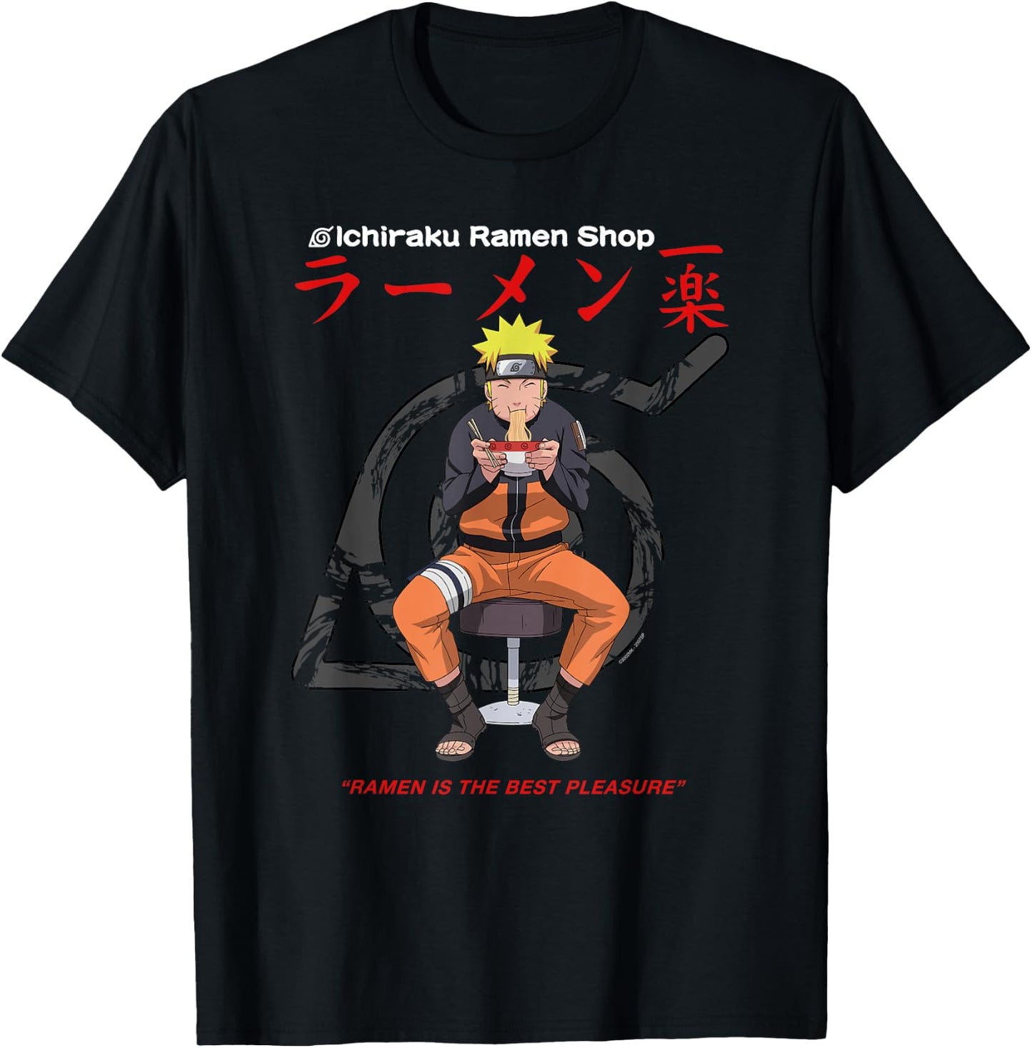 Naruto Shippuden Ichiraku Ramen Shop T-Shirt - T-Shirt | Black