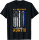 U.S. Air Force Proud Auntie , Aunt Of A Veteran T-Shirt - T-Shirt | Black