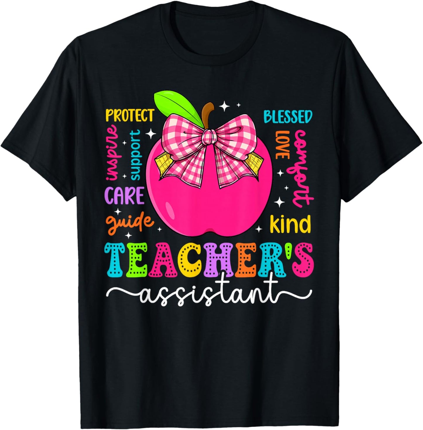 Teacher's Assistant Teaching Assistant Teacher Assistant T-Shirt - T-Shirt | Black