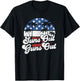 Funny Suns Out Guns Out 4th of July USA American Flag Beach T-Shirt - T-Shirt | Black