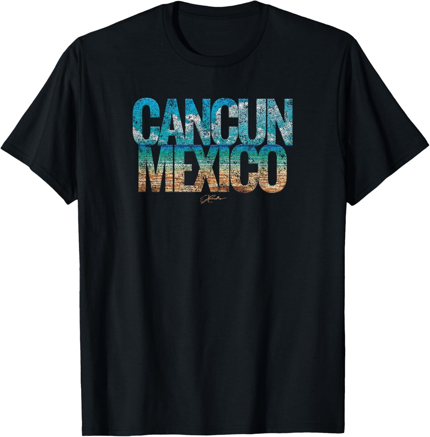 JCombs: Cancun, Mexico, Beach T-Shirt - T-Shirt | Black