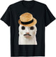 Goofy Ahh Cat Meme Dank Cursed Weirdcore Cringey Banana Cat , Black, S T-Shirt - T-Shirt | Black