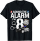Kids 8 Year Old Police Birthday Officer Cop Car 8th Gift Boy T-Shirt - T-Shirt | Black
