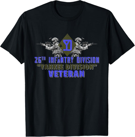26th Infantry Division 26th ID Yankee Division Gifts T-Shirt - T-Shirt | Black
