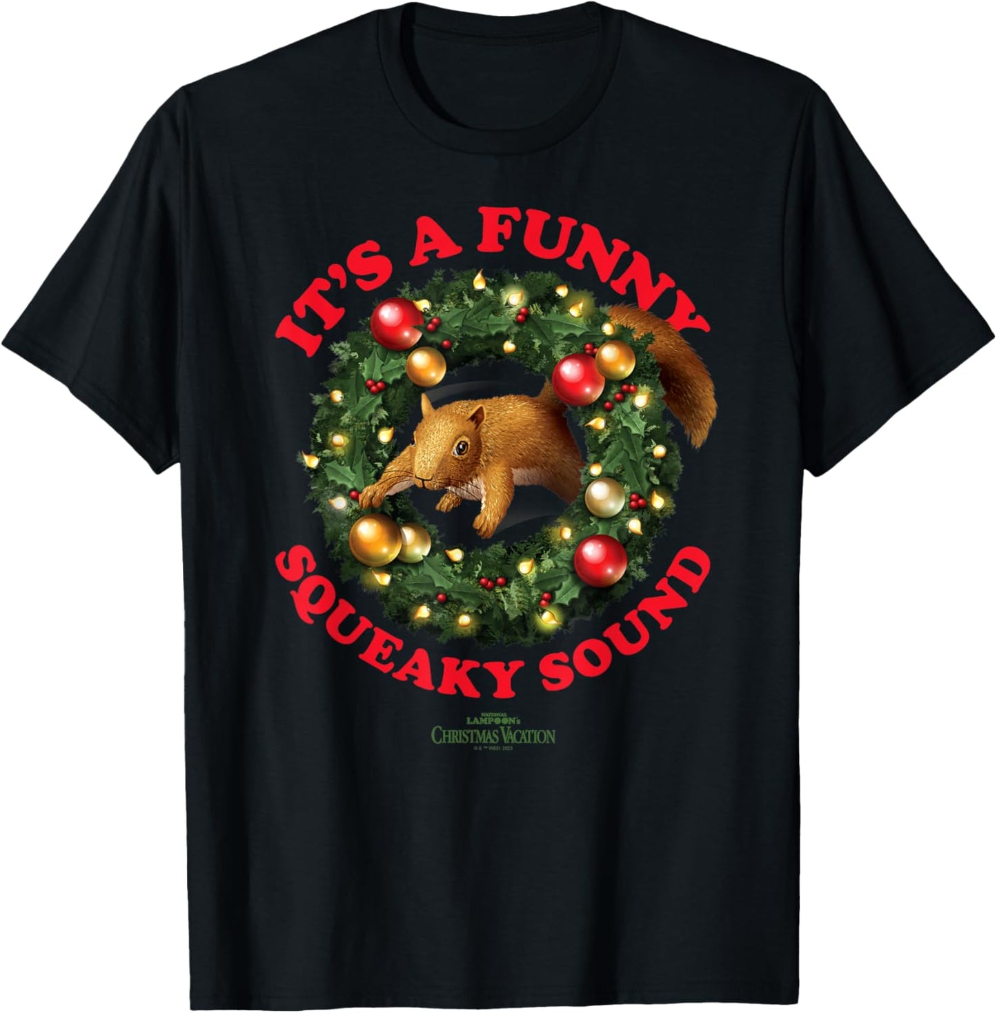 National Lampoon's Christmas Vacation - Funny Squeaky Sound T-Shirt - T-Shirt | Black