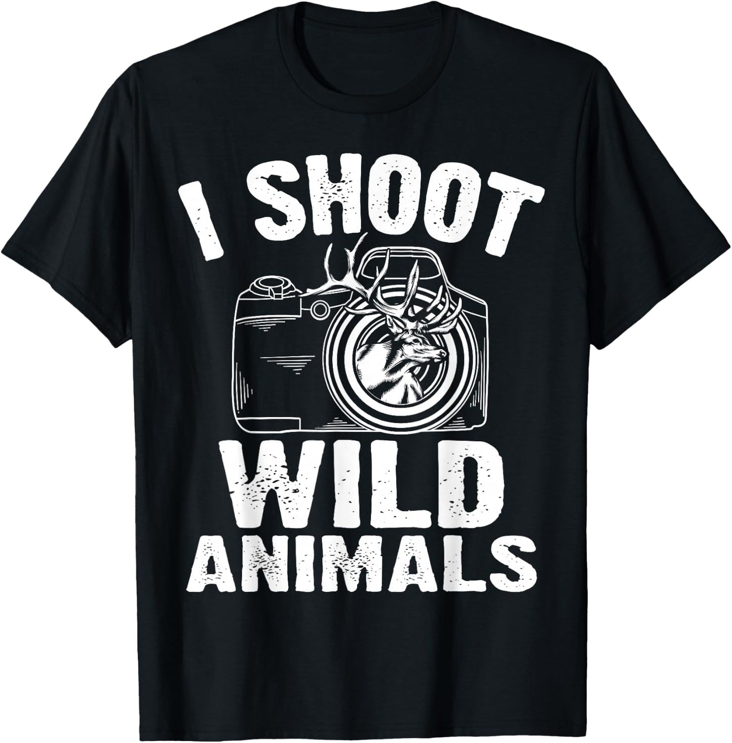 Cool Photography Gift Men Women Funny Wildlife Photographer T-Shirt - T-Shirt | Black