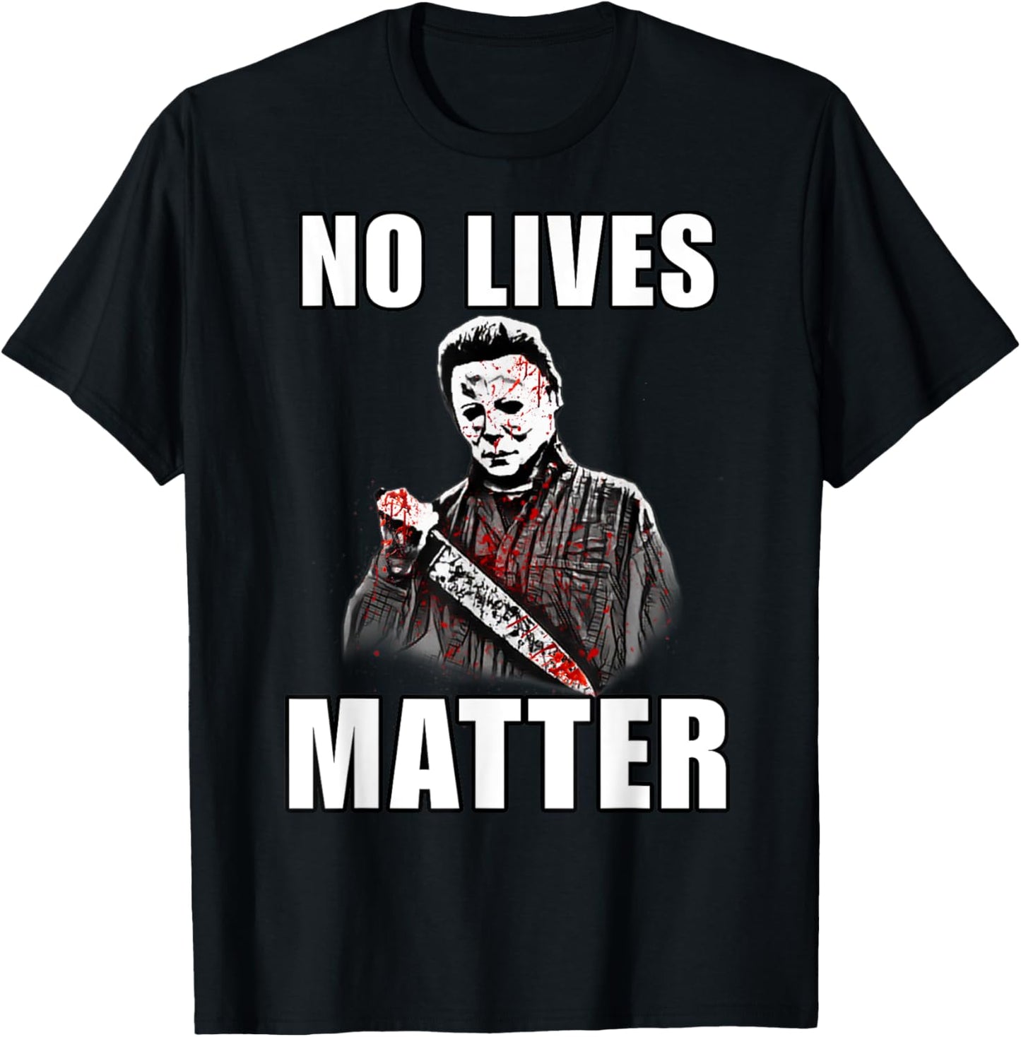 Halloween No Lives Matter Spooky Decor For Scary Halloween T-Shirt - T-Shirt | Black