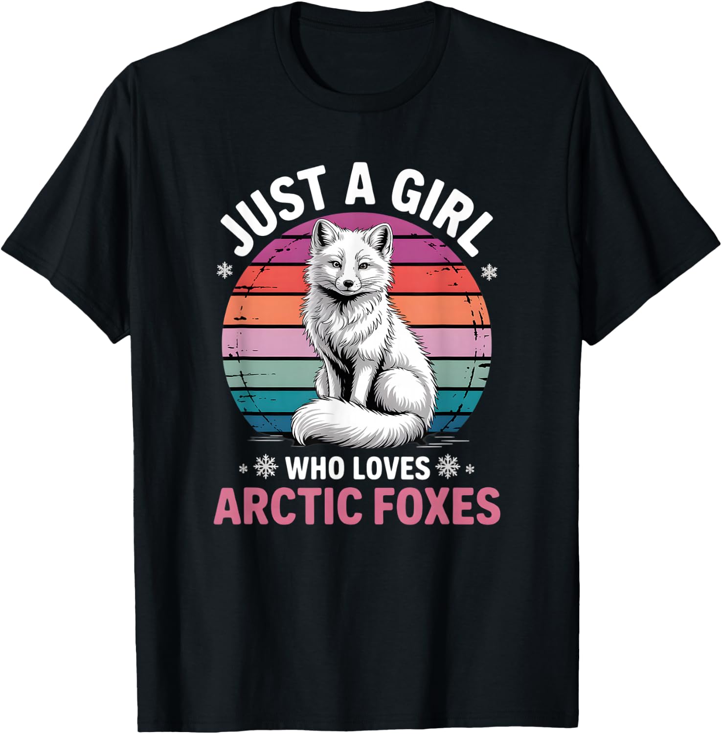 Girls Arctic Fox T-Shirt - T-Shirt | Black