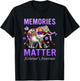 Alzheimers Awareness Memories Matter Purple Elephant T-Shirt - T-Shirt | Black