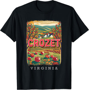 Crozet Virginia VA Orchard Bounty SD048 T-Shirt - T-Shirt | Black