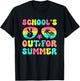 School's Out For Summer Sunglasses Palm Trees T-Shirt - T-Shirt | Black