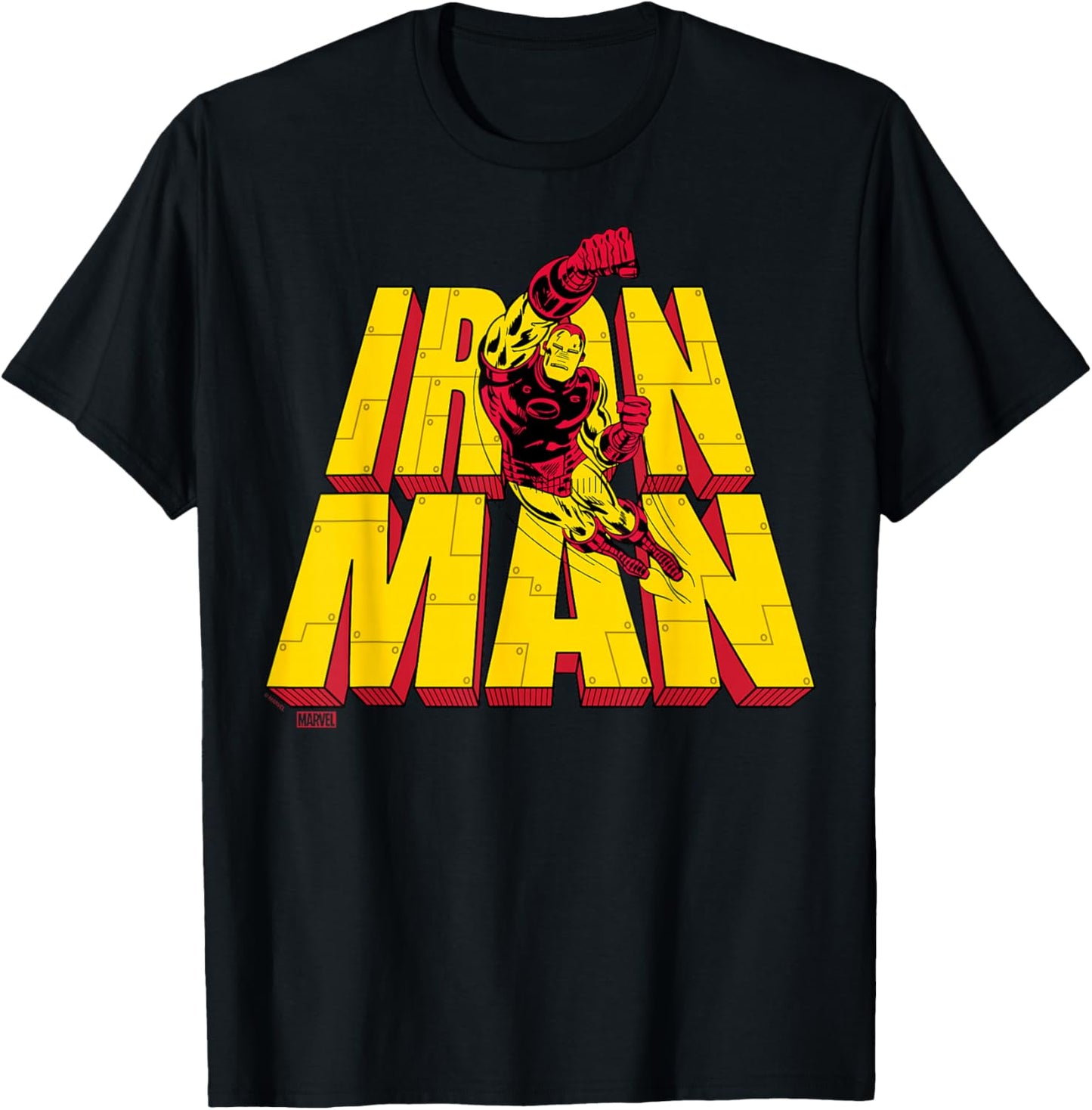 Iron Man - Stacked T-Shirt - T-Shirt | Black