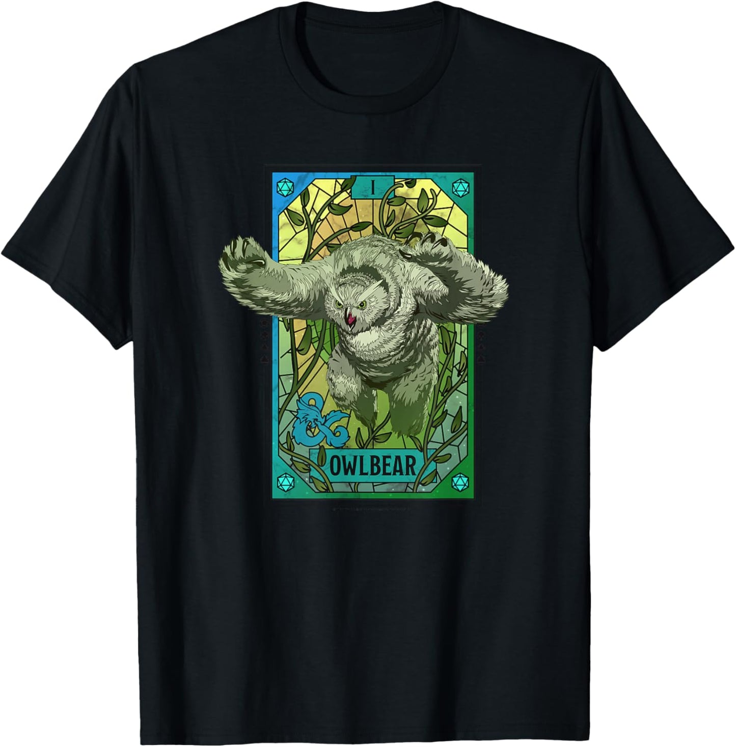 Dungeons & Dragons: Honor Among Thieves Owlbear Tarot Card T-Shirt - T-Shirt | Black