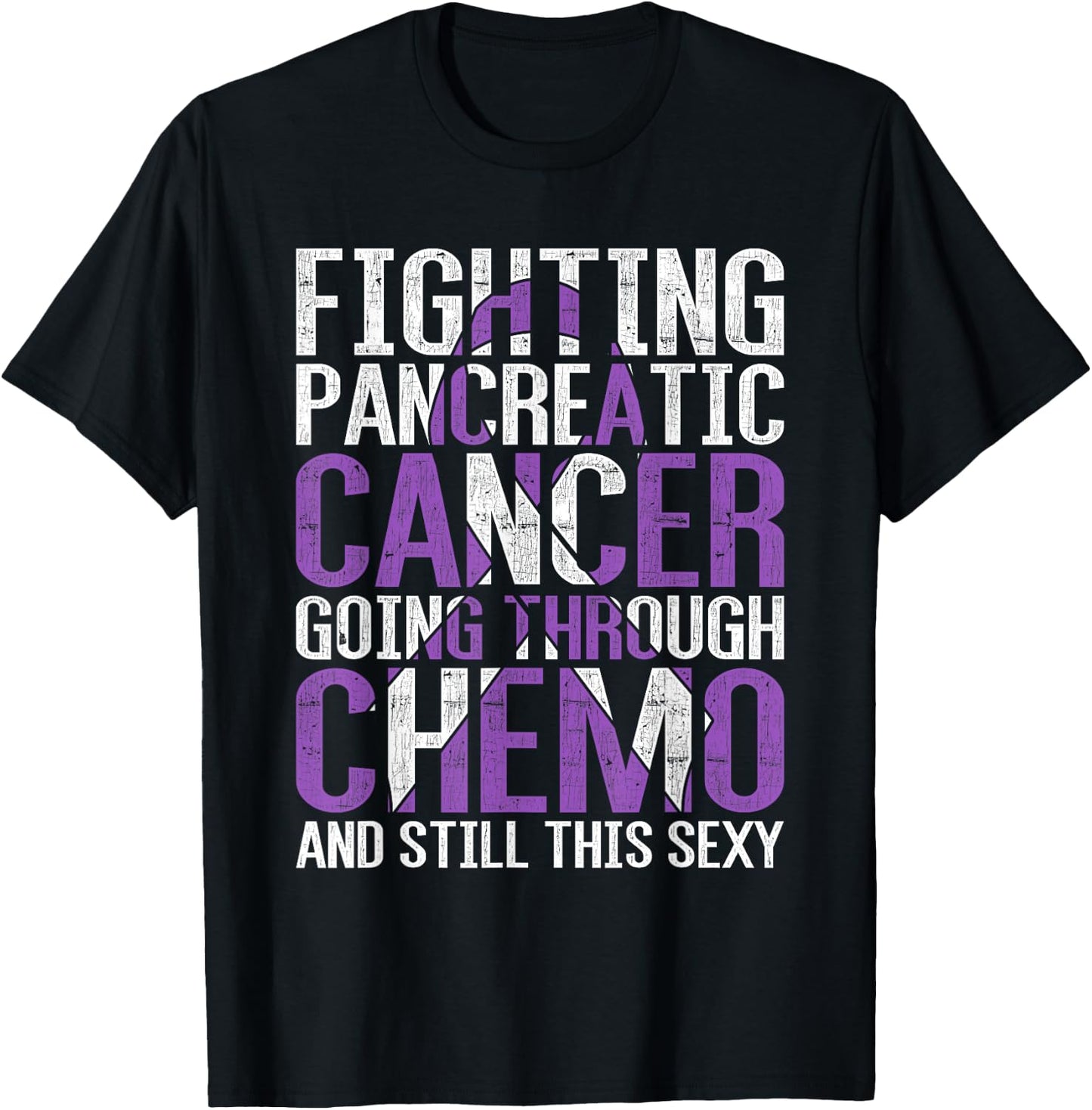 Funny Pancreatic Cancer Fighter Gift Pancreatic Cancer T-Shirt - T-Shirt | Black