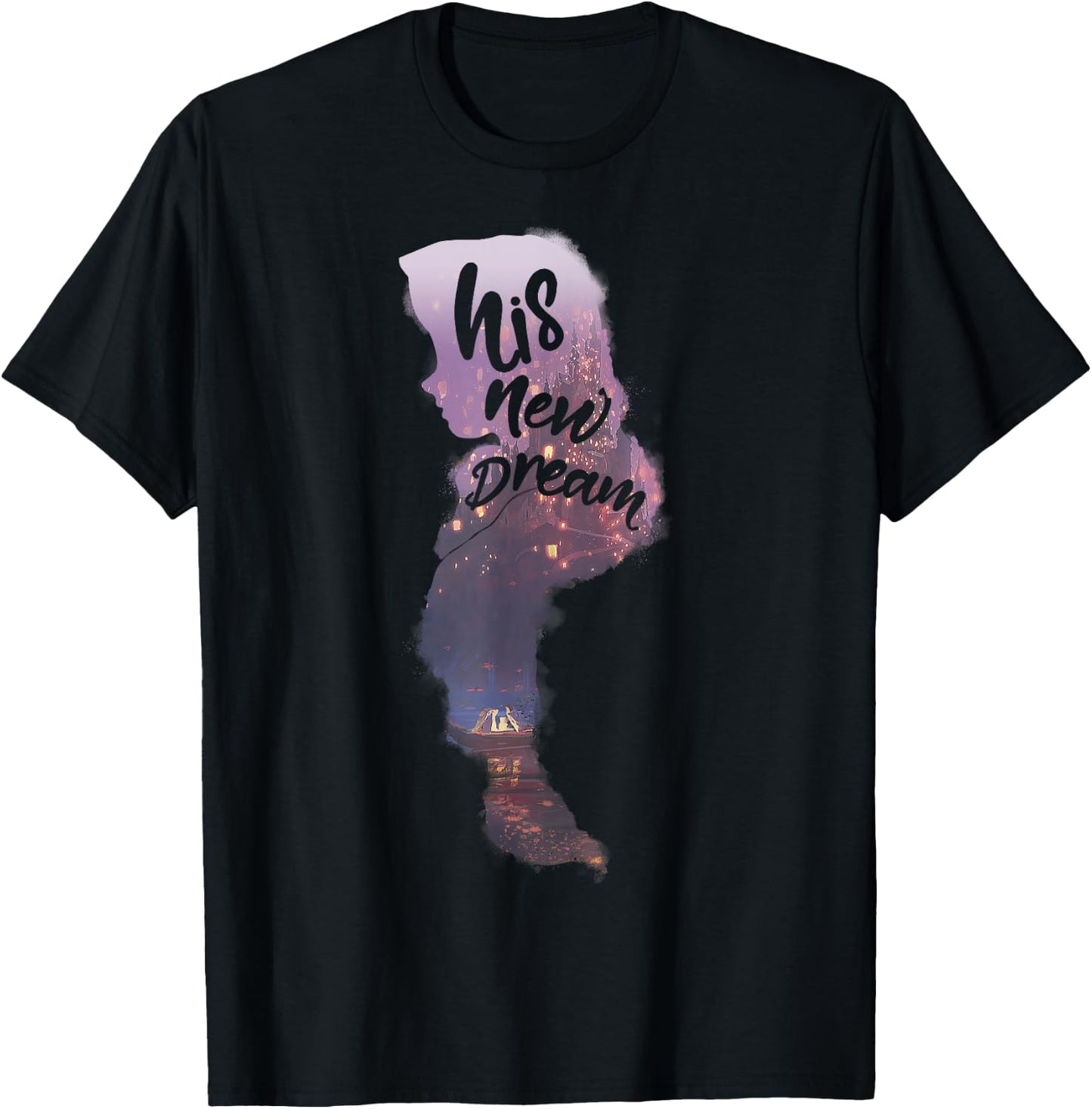 Disney Tangled Rapunzel His New Dream Graphic T-Shirt - T-Shirt | Black