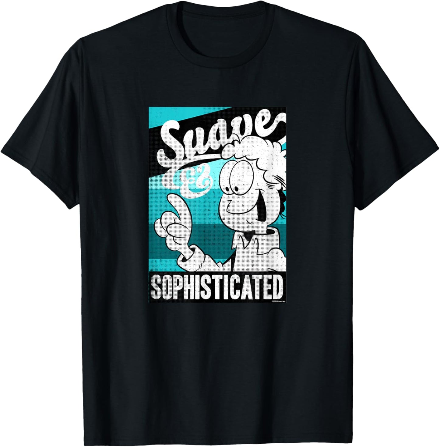 Garfield Jon Arbuckle Suave & Sophisticated Jon T-Shirt - T-Shirt | Black
