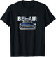 VINTAGE 1957 BEL AIR, AMERICAN, TRI-FIVE CLASSIC 50s CAR ART T-Shirt - T-Shirt | Black