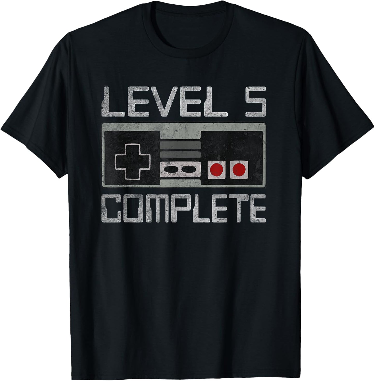 Level 5 Complete 5 Year 5th Wedding Anniversary Her T-Shirt - T-Shirt | Black