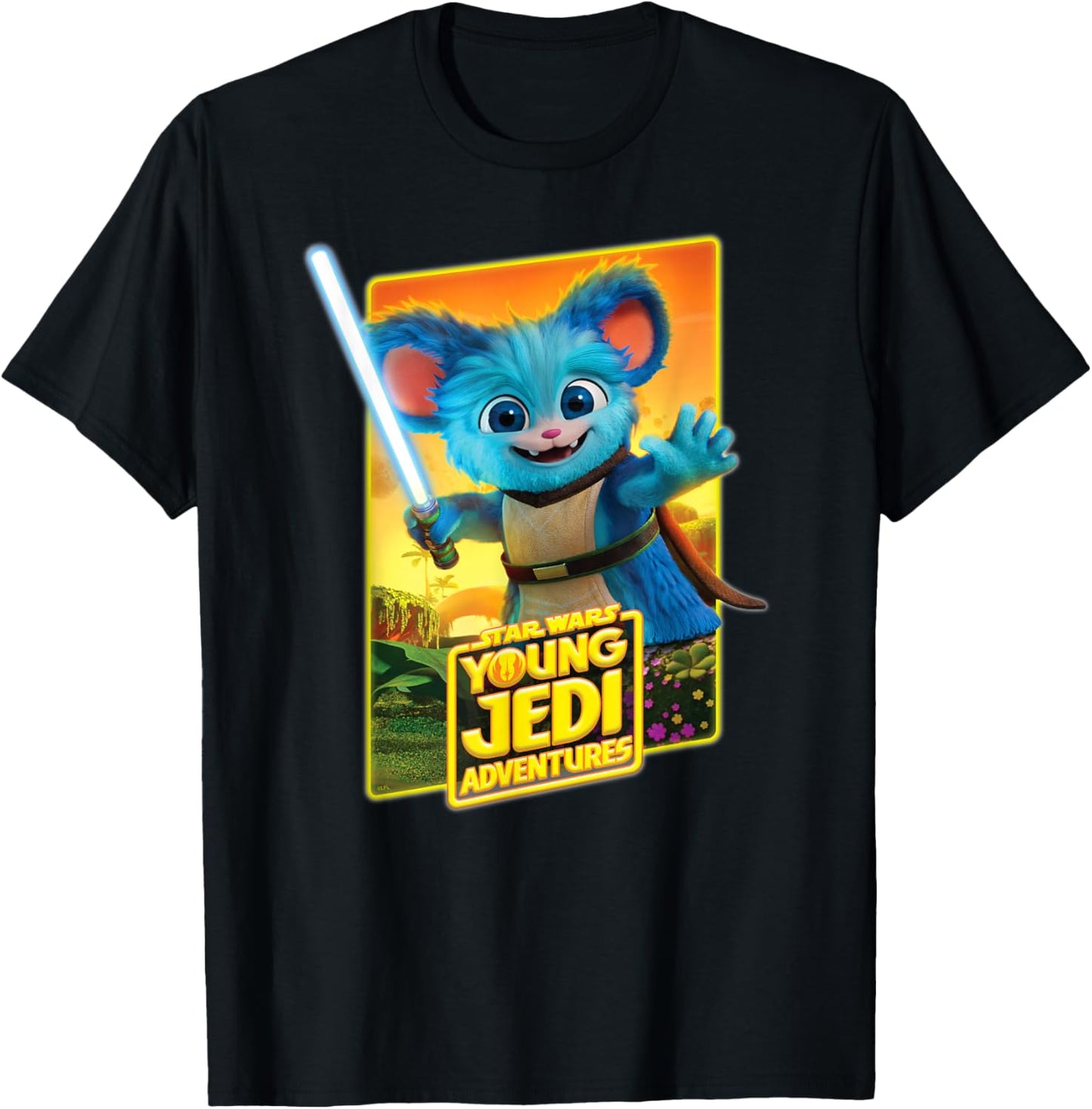 Star Wars Young Jedi Adventures Nubs Poster Art T-Shirt - T-Shirt | Black