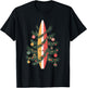 Christmas Tree Surfboard T-Shirt - T-Shirt | Black