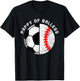 Pappy Of Ballers Funny Soccer Baseball Pappy T-Shirt - T-Shirt | Black