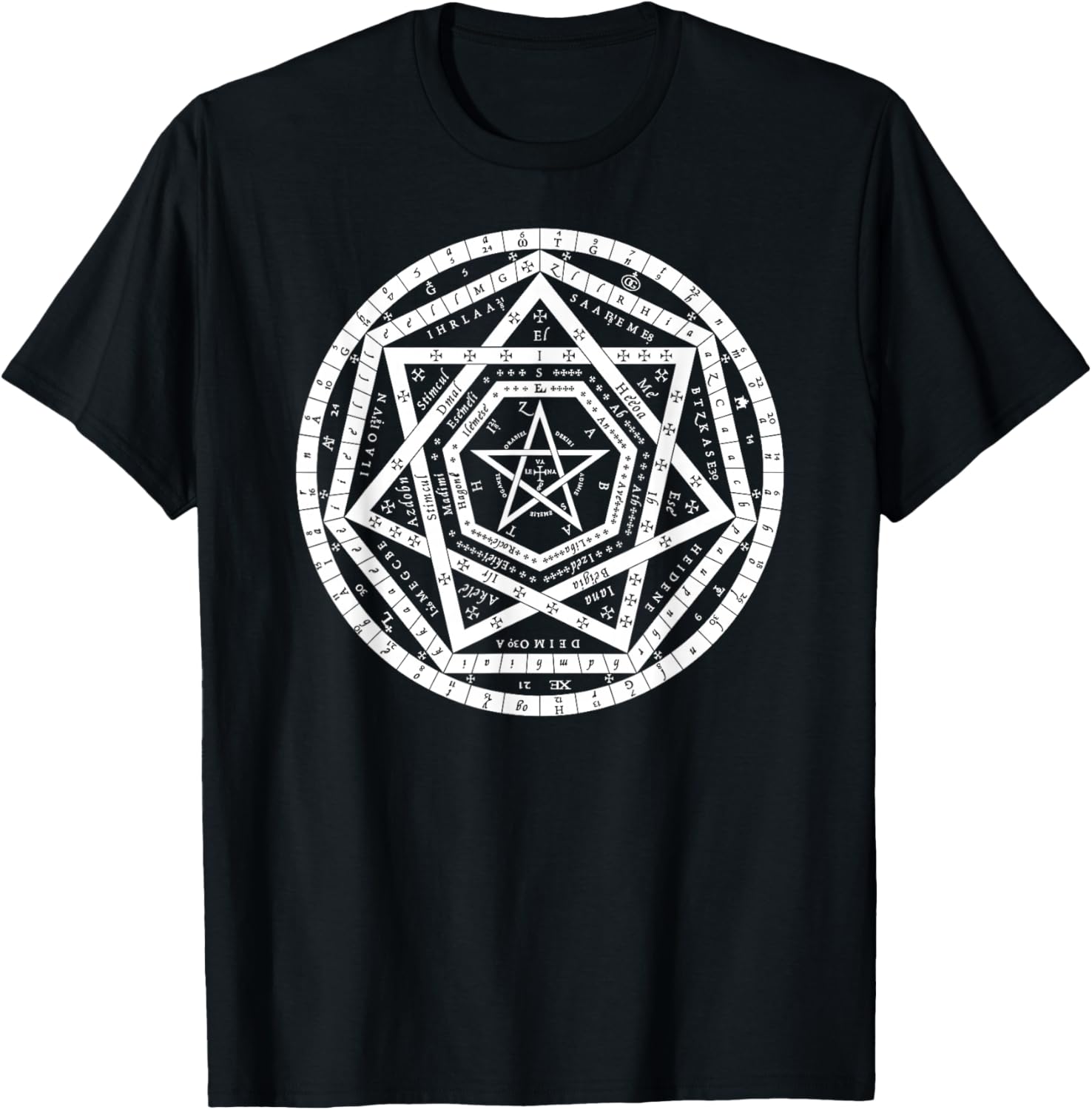 Sigillum Aemeth Dee Enochian Magick T-Shirt - T-Shirt | Black
