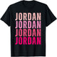 Jordan Personalized Name I Love Jordan Vintage T-Shirt - T-Shirt | Black