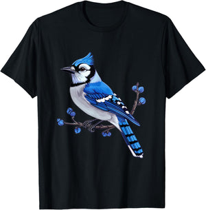 Blue Jay Graphic T-Shirt - T-Shirt | Black