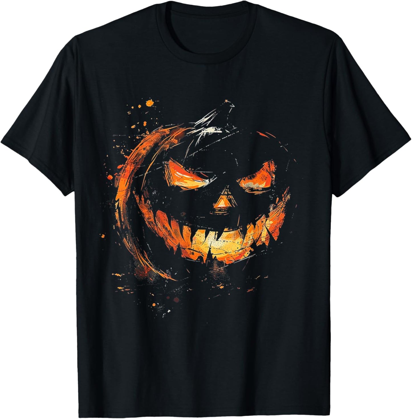 Pumpkin Costume Halloween Spooky Art Pumpkin T-Shirt - T-Shirt | Black