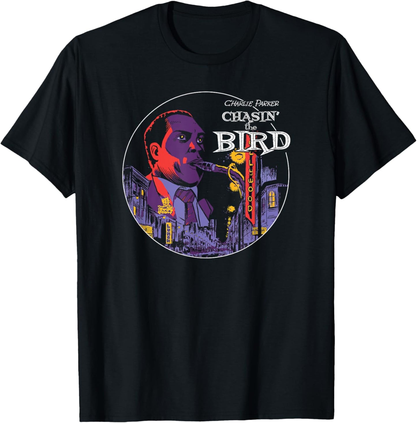 Charlie Parker - Chasin' the Bird Jazz Song T-Shirt - T-Shirt | Black