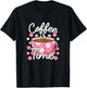 Cute Coffee Time Pink Coffee Lover Women T-Shirt - T-Shirt | Black