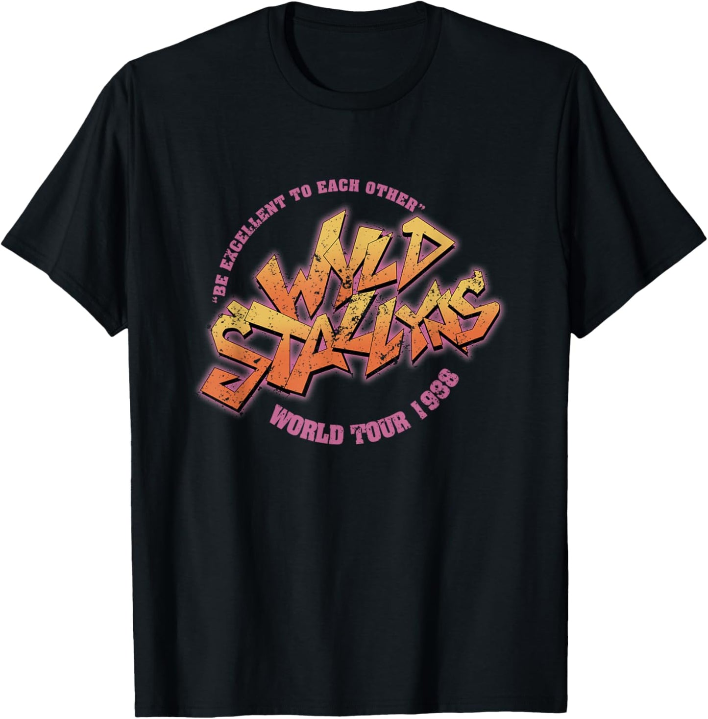 Wyld Retro Funny Tour Stallyns 80s movies T-Shirt - T-Shirt | Black