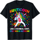 Aunticorn Like An Aunt Only Awesome Dabbing Unicorn Women T-Shirt - T-Shirt | Black