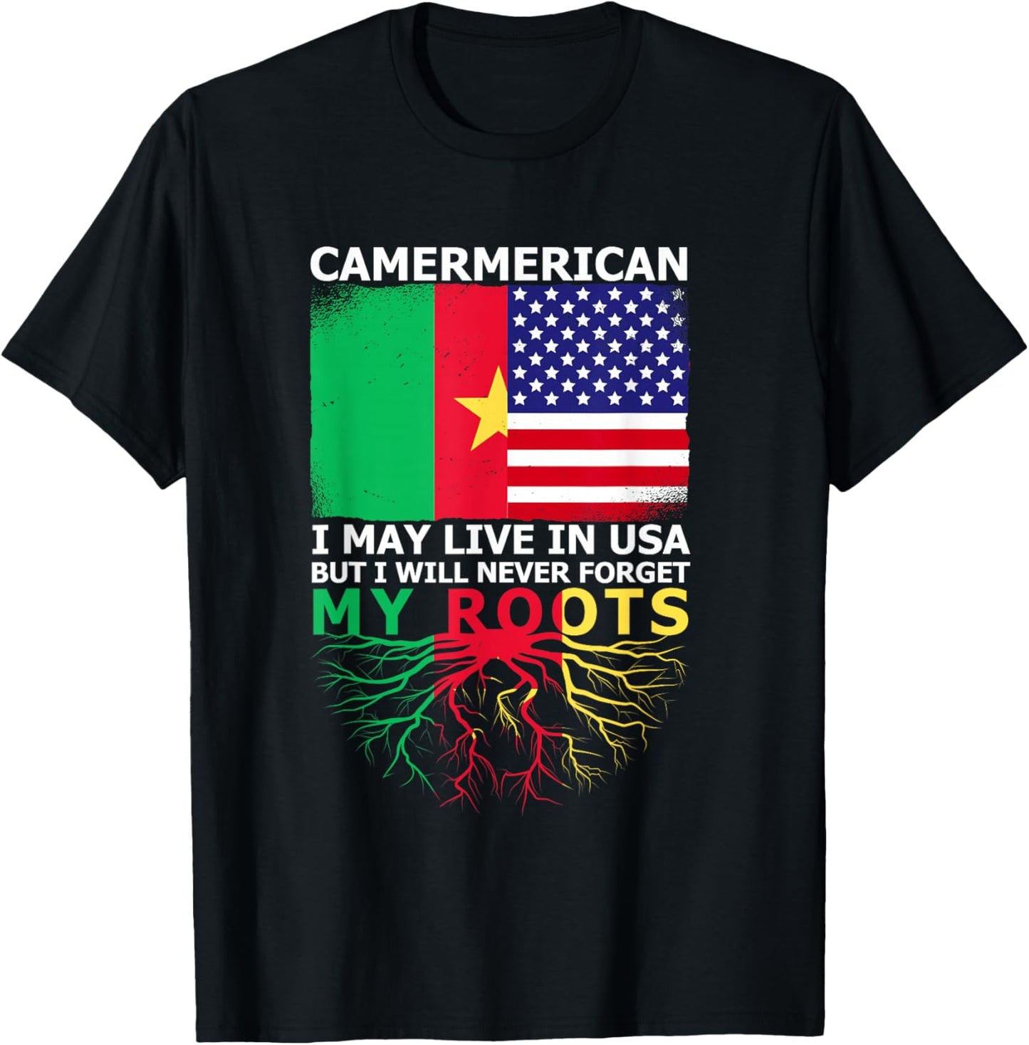 Cameroonian pride of Cameroon Origin T-Shirt - T-Shirt | Black