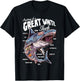Anatomy of a White Shark Fish Shark Lover Educational T-Shirt - T-Shirt | Black