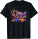 Splash Art Boombox Old School 80s Music Hip Hop T-Shirt - T-Shirt | Black