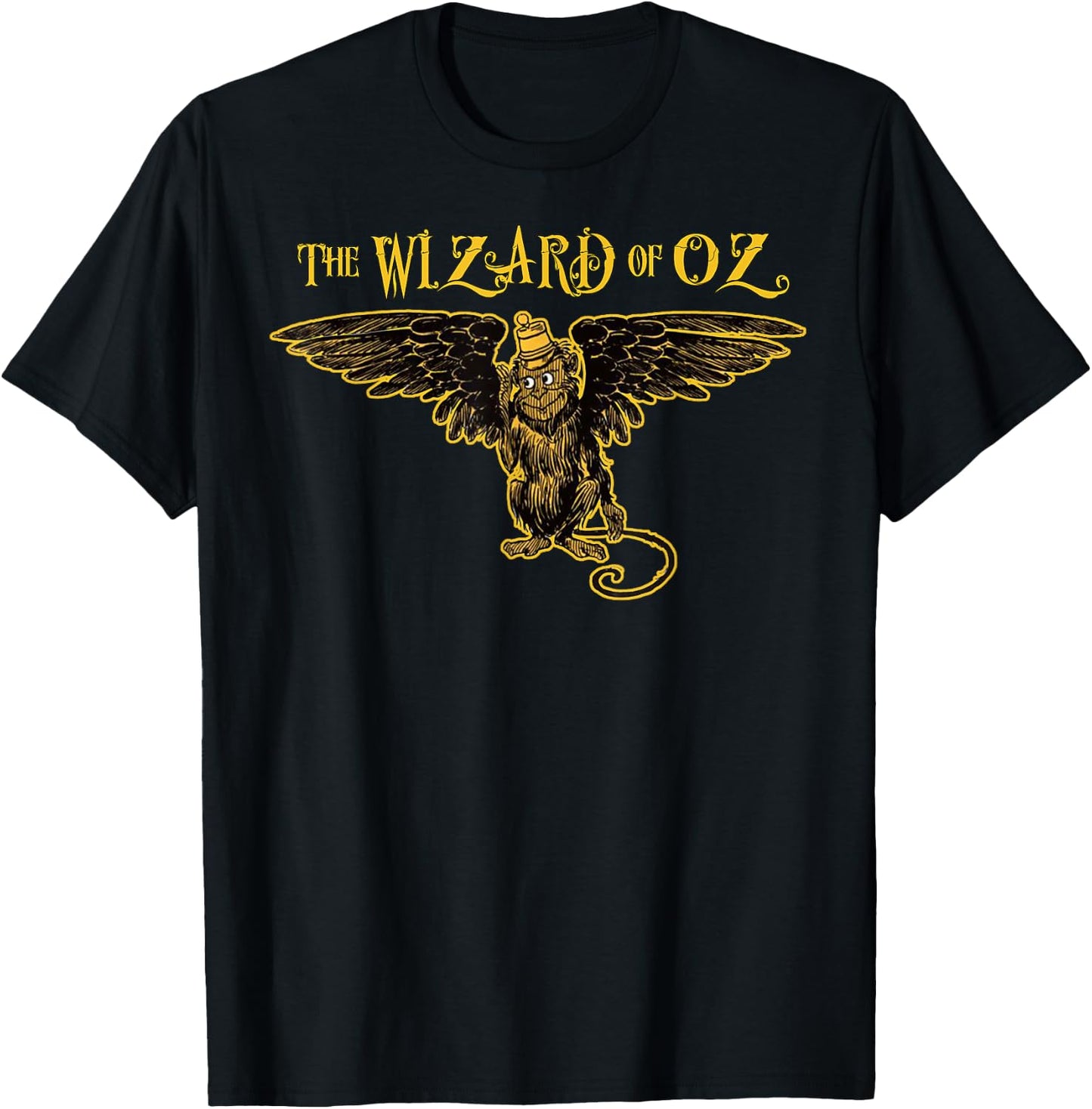Oz Wicked Witch Get My Flying Monkeys Retro The Wizard of OZ T-Shirt - T-Shirt | Black