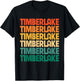 Vintage Timberlake First Name I Love Timberlake Retro Funny T-Shirt - T-Shirt | Black