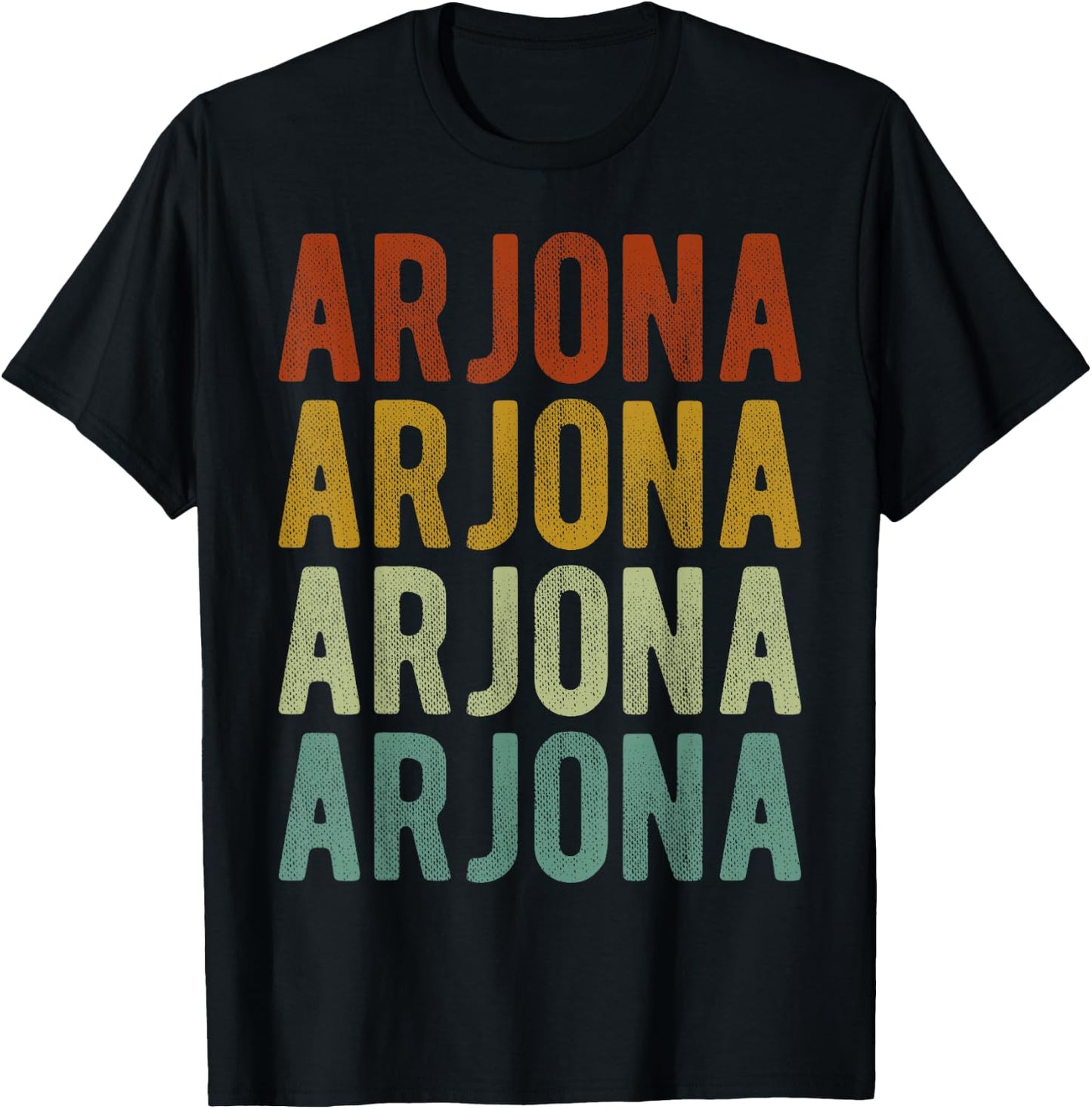 Arjona City Colombia Retro Vintage T-Shirt - T-Shirt | Black