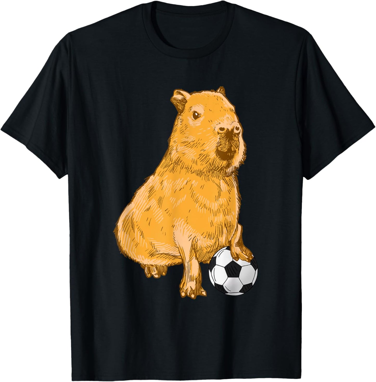 Capybara soccer T-Shirt - T-Shirt | Black