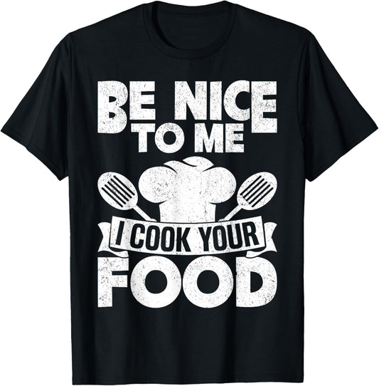 Funny Chef Shirt Women Cooking Cook Chef T-Shirt - T-Shirt | Black