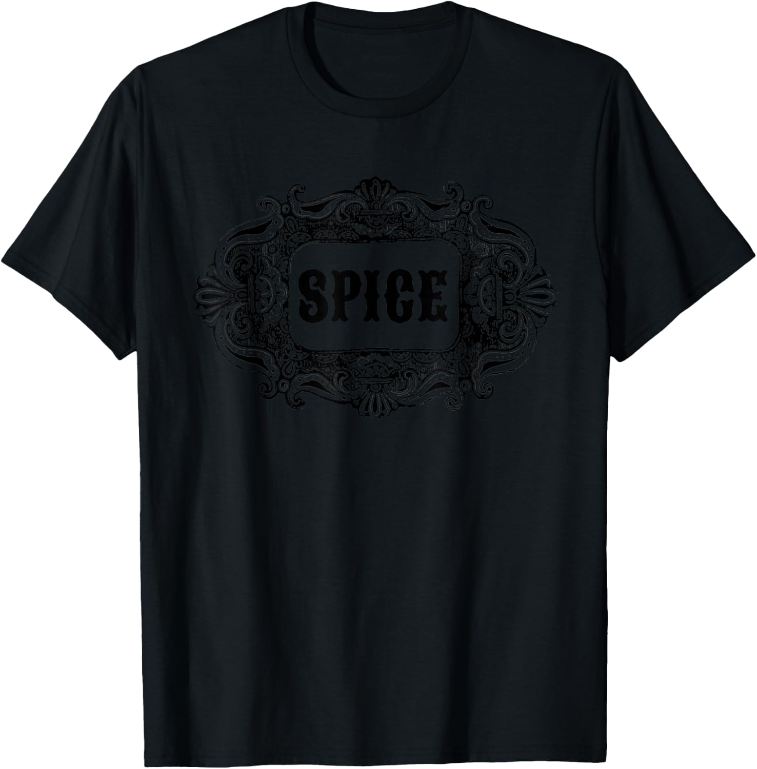 Cute Matching Retro SPICE Halloween Costume couples friends T-Shirt - T-Shirt | Black