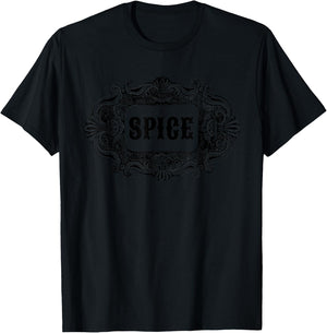 Cute Matching Retro SPICE Halloween Costume couples friends T-Shirt - T-Shirt | Black