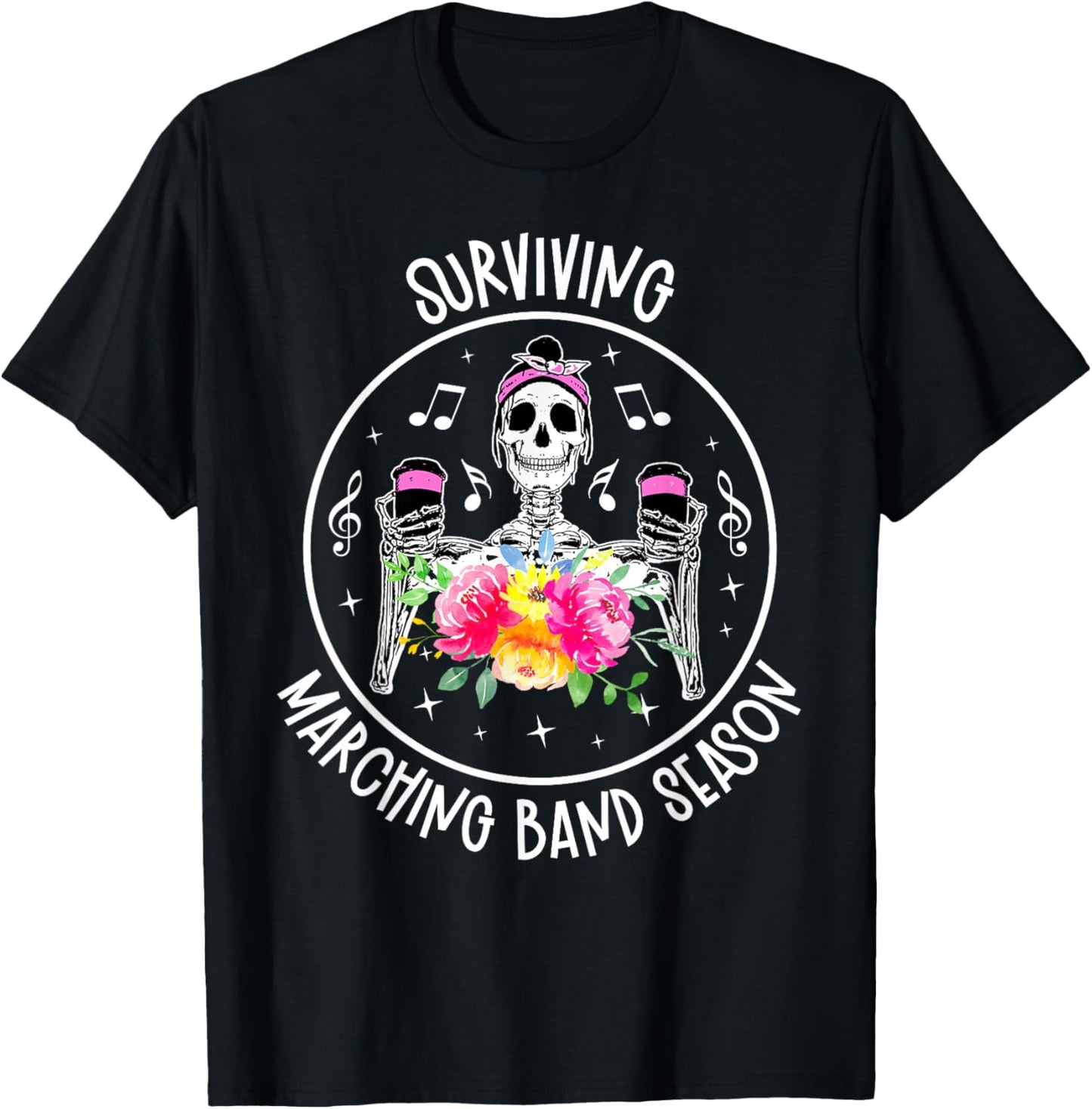 Marching Band Season Marching Band Mom Marching Band Mama T-Shirt - T-Shirt | Black